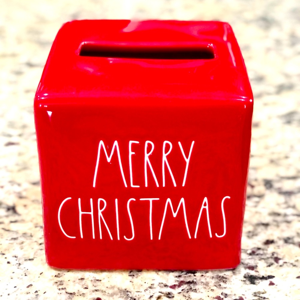 Rae Dunn Christmas Tissue Holder